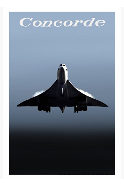 Universal Concorde - Ξύλινη Διακοσμητική Αφίσα Τέχνης για το Τοίχο
