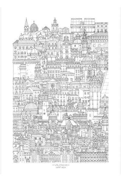 Universal Ruzafa (Βαλένθια, Ισπανία) Ξύλινη Διακοσμητική Αφίσα Τέχνης