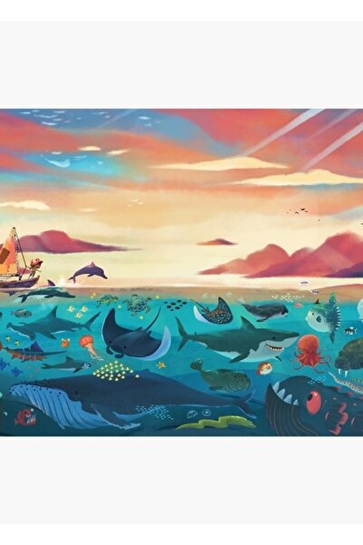 Universal În interior și departe - Tablou decorativ din lemn cu poster, pe dr...