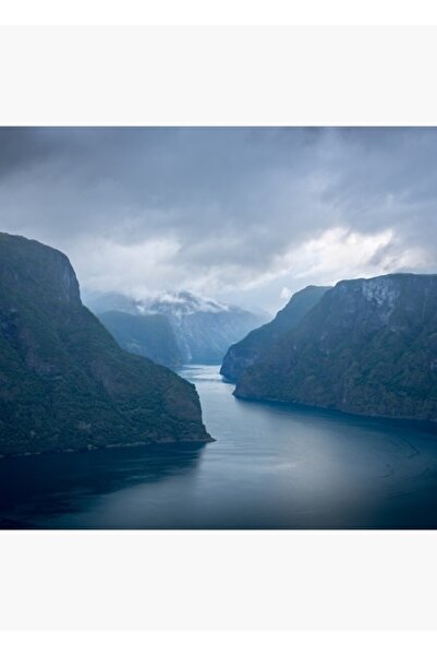 Universal Tablou decorativ din lemn cu peisaj Sognefjord