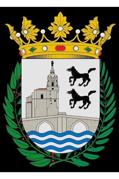 Universal Tablou cu stema drapelului Bilbao, poster decorativ din lemn