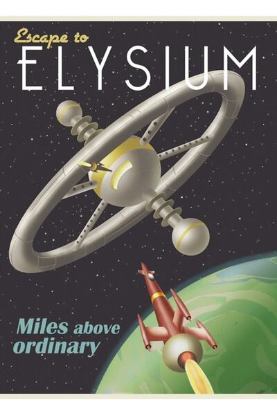 Universal Evadarea din stația spațială Tablou Poster din lemn decorativ