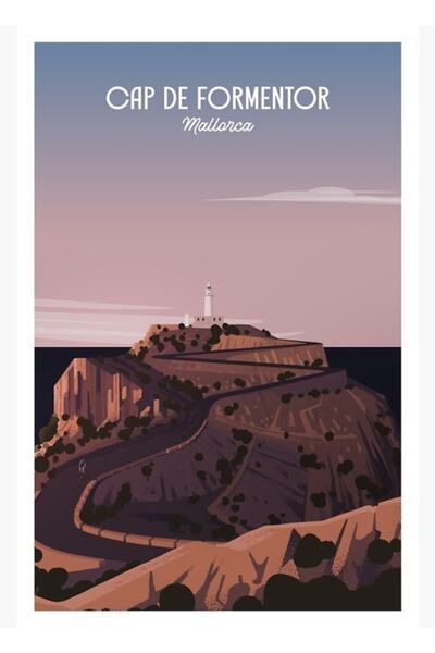Universal Mallorca - Cap De Formentor - Poster cu biciclete, tablou, poster d...