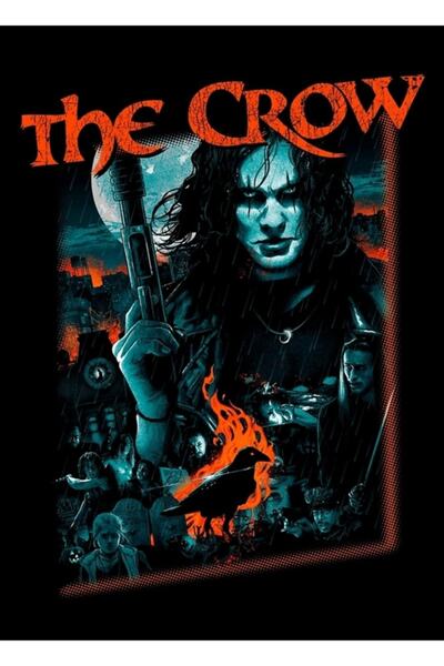 Universal Poster decorativ din lemn cu corb