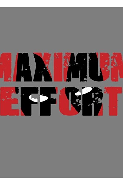 Universal Tablou Maximal Effort Poster decorativ din lemn