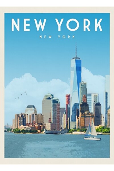 Universal Εκτύπωση αφίσας ταξιδιωτικών αναμνηστικών του Νέου Υόρκης, Ξύλινη δ...