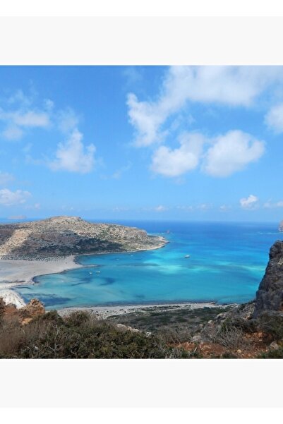 Universal Παραλία Μπάλος, Κρήτης, Ελλάδα Ξύλινη διακοσμητική αφίσα επιτραπέζια