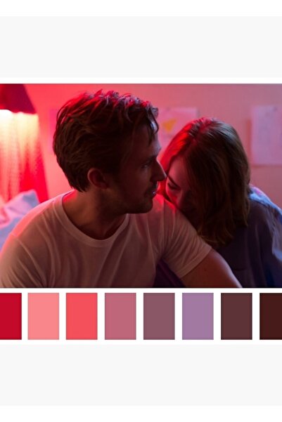 Universal La La Land (2016) Παλέτα Χρωμάτων V.1 Ξύλινη Αφίσα Ζωγραφικής Διακο...