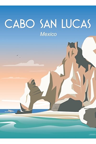 Universal Αφίσα ταξιδιού Cabo San Lucas Τέχνη τοίχου Ζωγραφική Ξύλινη αφίσα Δ...