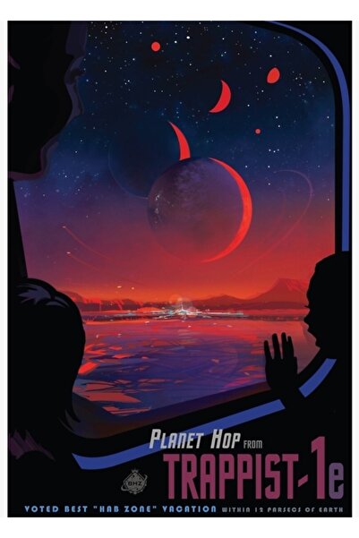 Universal Poster retro NASA pentru călătorii spațiale # 13 - Poster decorativ...