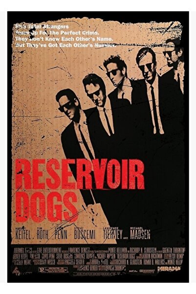 Universal Αφίσα ταινίας Reservoir Dogs, Ξύλινη ζωγραφική σε παλιό στυλ, Διακο...