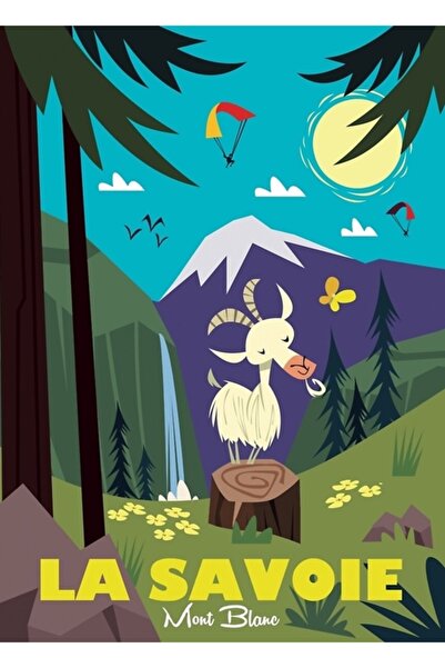 Universal Декоративен дървен плакат-картина Ла Савоа