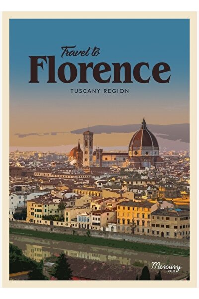 Universal Poster decorativ din lemn Florence Tablo