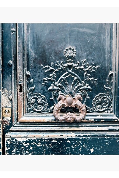 Universal Siyah Kapı - Paris, Fransa Tablo Ahşap Poster Dekoratif