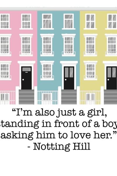 Universal Notting Hill Slikanje Drveni Poster Dekorativni