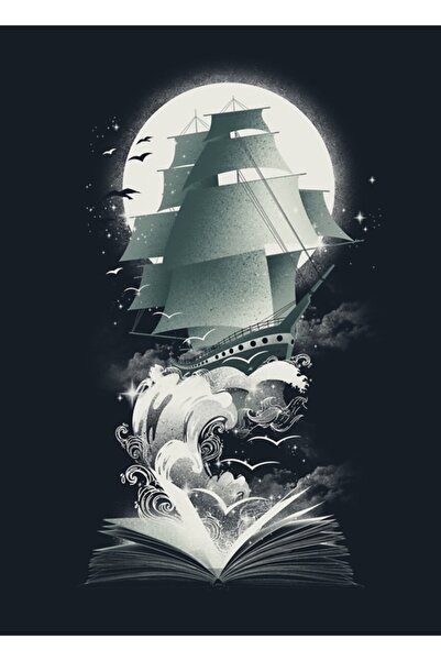 Universal Βιβλίο περιπέτειας Ξύλινη διακοσμητική αφίσα για το τραπέζι