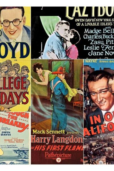 Universal Montaj de imagini din filme vechi # 6 Postere din lemn decorative