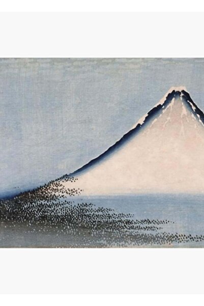 Universal Hokusaï, Katsushika Hokusai, Fuji, Albastru. Tablou decorativ din l...