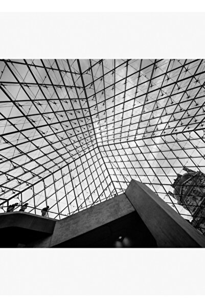 Universal Louvru, Paris Tablou Poster din lemn decorativ