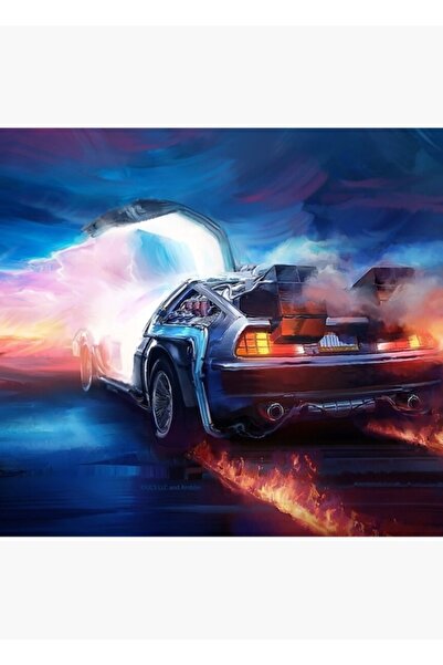 Universal Întoarcerea în viitor Delorean Time Machine Poster decorativ din lemn