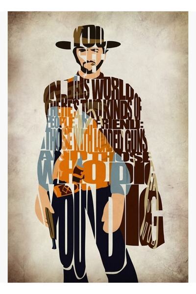 Universal Blondie - Poster decorativ din lemn cu personaje bune, rele și urâte