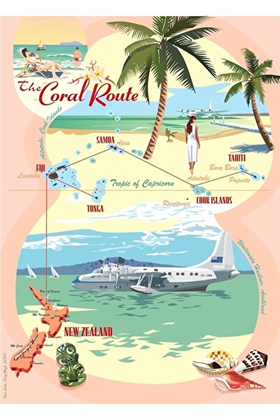 Universal Тюркоазен - Декоративен дървен плакат с картина в стил Меркан Йолу