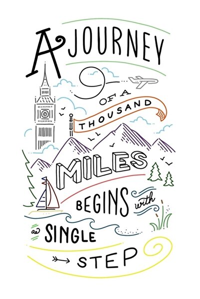 Universal Călătoria de o mie de mile începe într-un singur pas: un tablou, un...