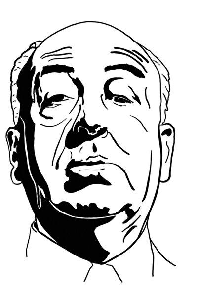 Universal Майсторът на напрежението: Алфред Хичкок Декоративен дървен плакат-...