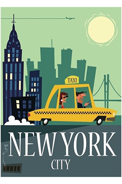 Universal Διακοσμητική ξύλινη αφίσα Νέας Υόρκης