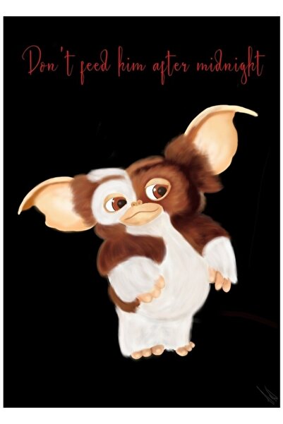 Universal Gizmo, gremlins Ξύλινη διακοσμητική αφίσα ταινίας, ξύλινη εκτύπωση