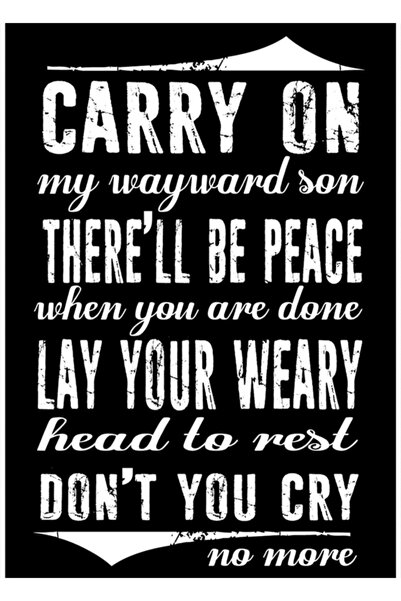 Universal Spn Wayward Sons (versiunea albă) Poster decorativ din lemn pentru ...