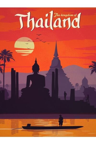 Universal Κόκκινες εμφανίσεις της Ταϊλάνδης Πίνακας Ξύλινη Ξύλινη Αφίσα Διακο...