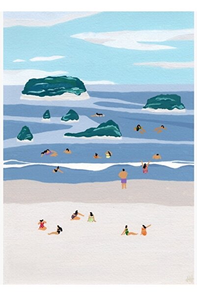 Universal Εικονογράφηση των Ονείρων των Νησιών, Ξύλινη Διακοσμητική Αφίσα