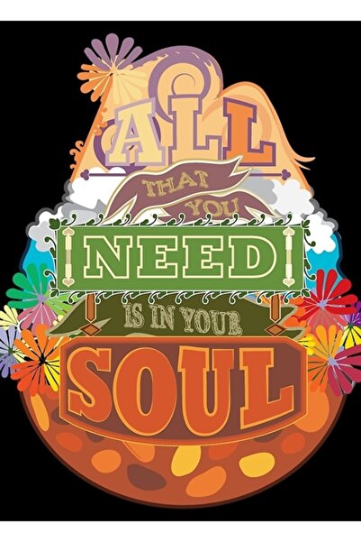 Universal Συμβουλή από απλό άνθρωπο: Πολύχρωμος πίνακας Ξύλινη διακοσμητική α...