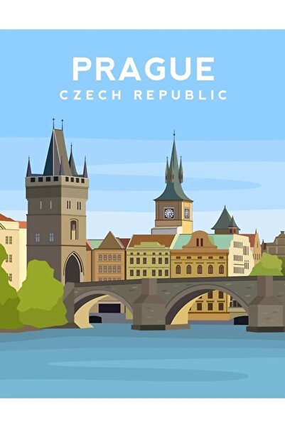 Universal Γέφυρα Τσαρλς, Πράγα, Τσεχική Δημοκρατία, Ξύλινη διακοσμητική αφίσα...