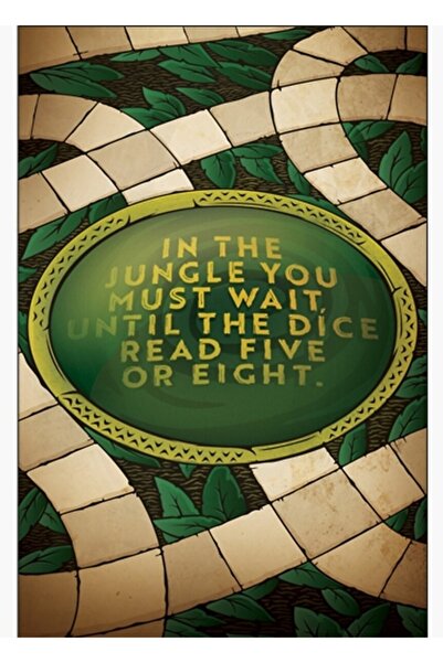 Universal Διακοσμητική Ξύλινη Αφίσα Ζωγραφικής Jumanji