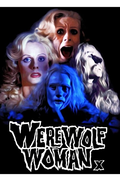 Universal Γυναίκα λυκάνθρωπος Ξύλινη ζωγραφιά Ξύλινη αφίσα Διακοσμητική