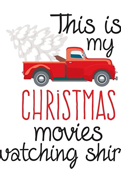 Universal Femeile urmăresc filmele de Crăciun Pulover Crăciun Camion Pom Pict...