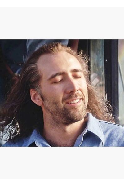 Universal Poster decorativ din lemn cu pictură Nicolas Cage