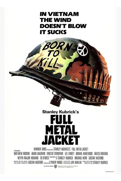 Universal Full Metal Jacket Poster Painting Wooden Poster Decorative