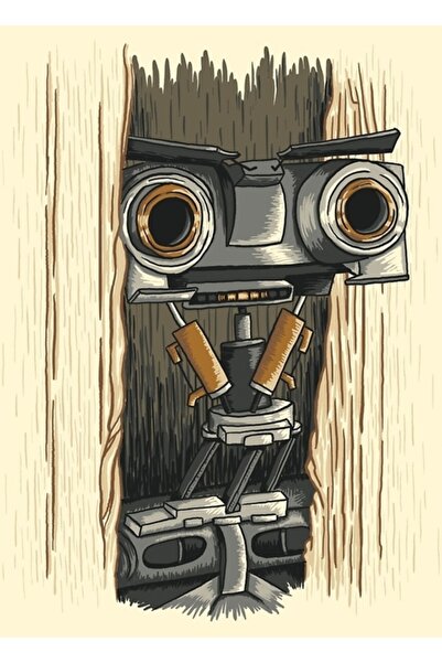 Universal Ето Джони 5 Декоративен дървен плакат-картина