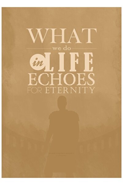 Universal Gladiator - Ce facem în viață... Tablou Poster din lemn decorativ