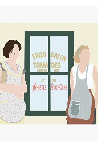 Universal Poster decorativ din lemn cu tomate verde prăjite