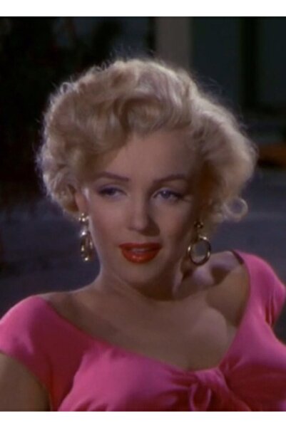 Universal Marilyn Monroe 1953 Niagara'dan Sıcak Pembe Tablo Ahşap Poster Dekoratif