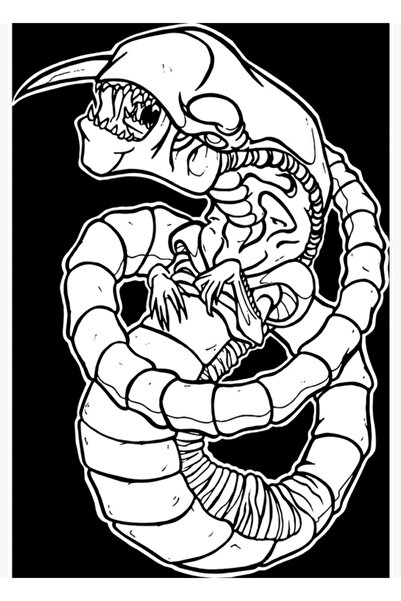 Universal Poster decorativ din lemn cu pictură extraterestră