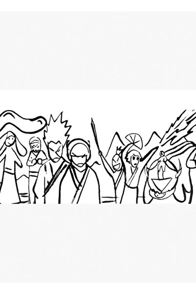 Universal Аватар: Последният повелител на въздуха - Дървен декоративен плакат...