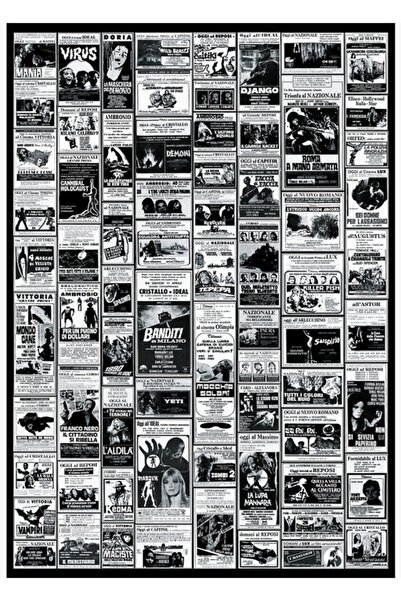 Universal Ιταλική εφημερίδα Καλλιτεχνικές αφίσες ταινιών κλάτσιουλτ, ξύλινη δ...