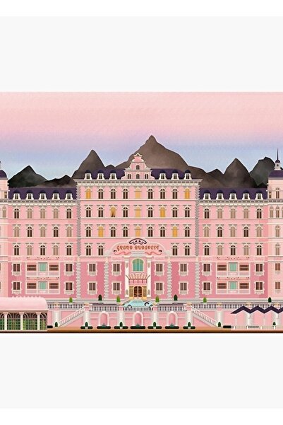 Universal Αφίσα του Ξενοδοχείου Grand Budapest, Ταινία του Γουές Ράσμορ, Ξύλι...