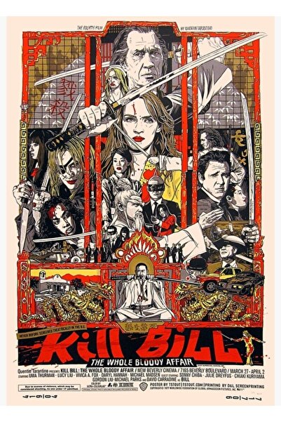 Universal Poster decorativ din lemn cu pictură Kill All Bloodthirsty