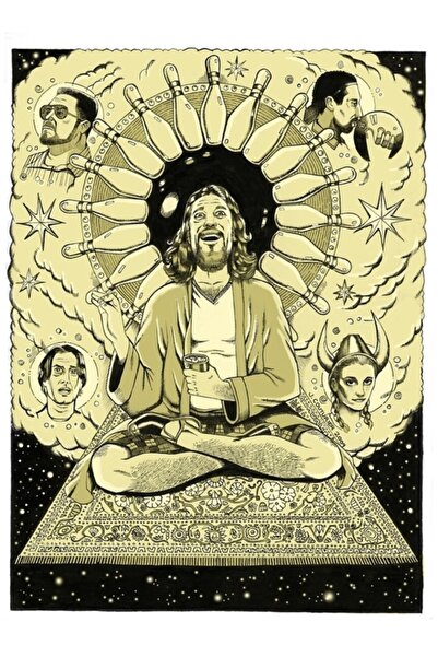 Universal Ahbap Tablo Ξύλινη Αφίσα Διακοσμητική Ταοϊστική Τέχνη